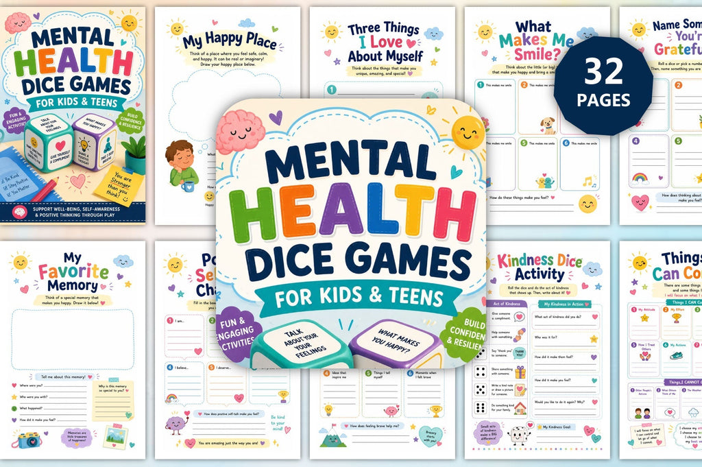 Mental Health Dice Games For Kids Teens