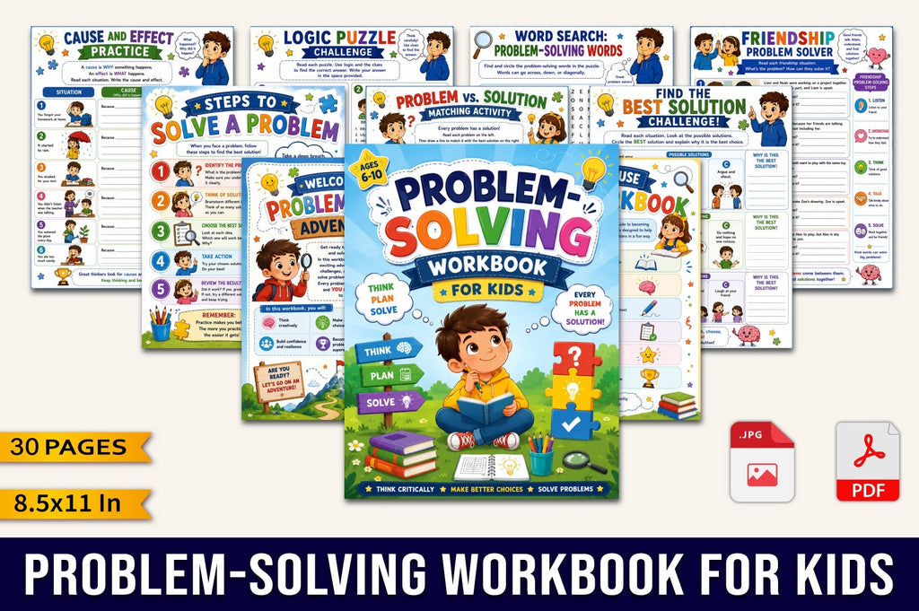 Problem Solving For Kids Workbook