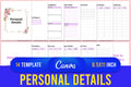 Personal Details Planner