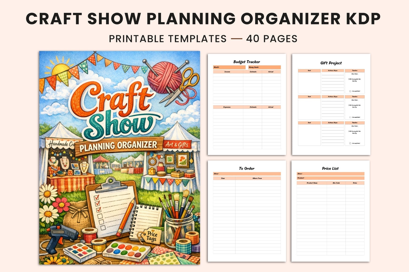 Craft Show Planning Planner