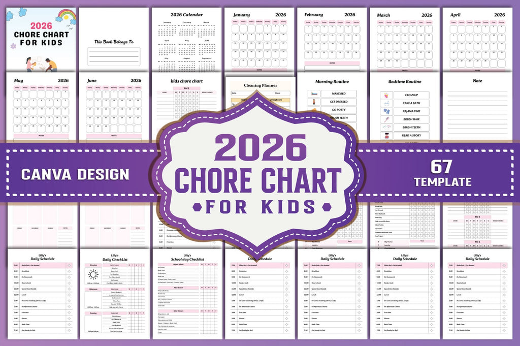 Chore Chart for Kids Planner