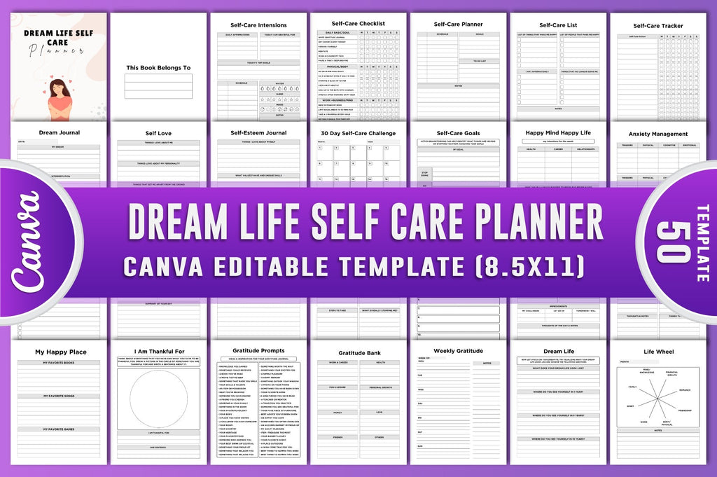 Dream Life Self Care Planner