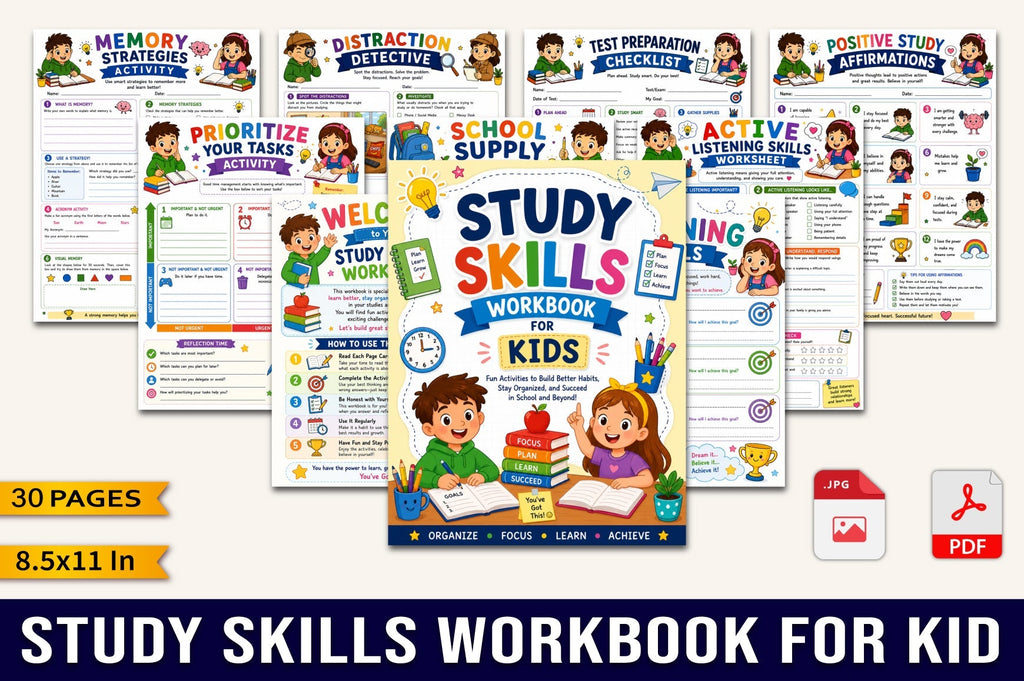 Study Skills For Kid Workbook