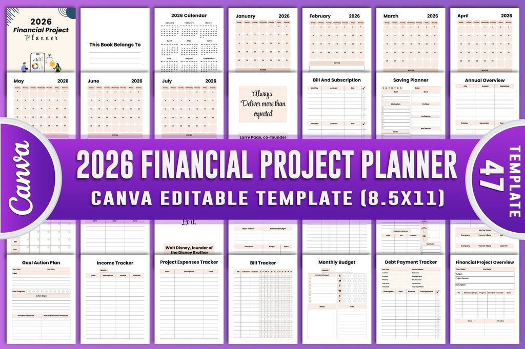 Financial Project Planner Template