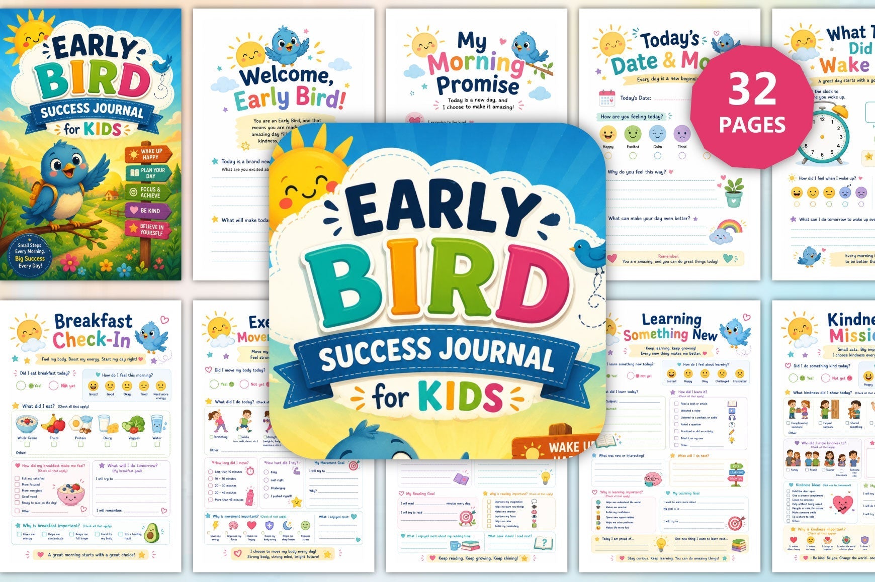 Early Bird Success For Kids Journal