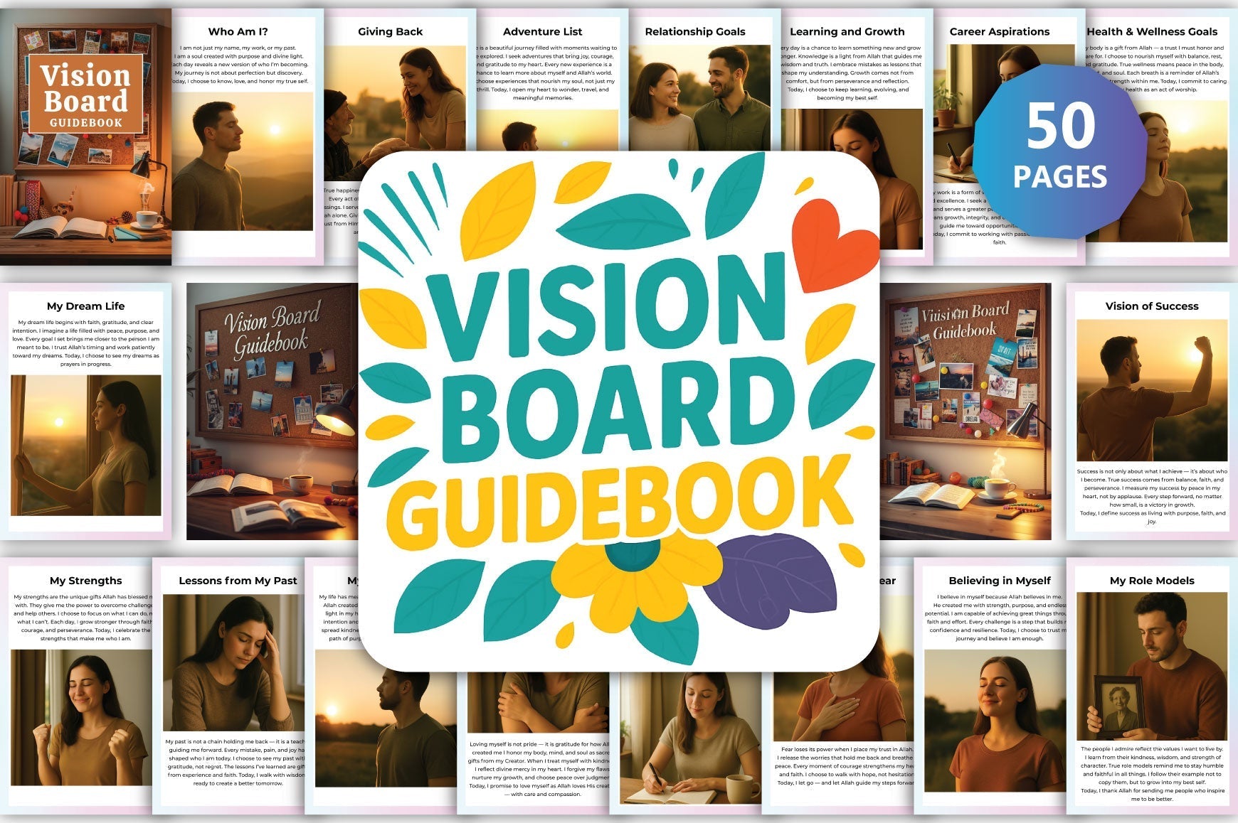 Vision Board Guidebook Planner