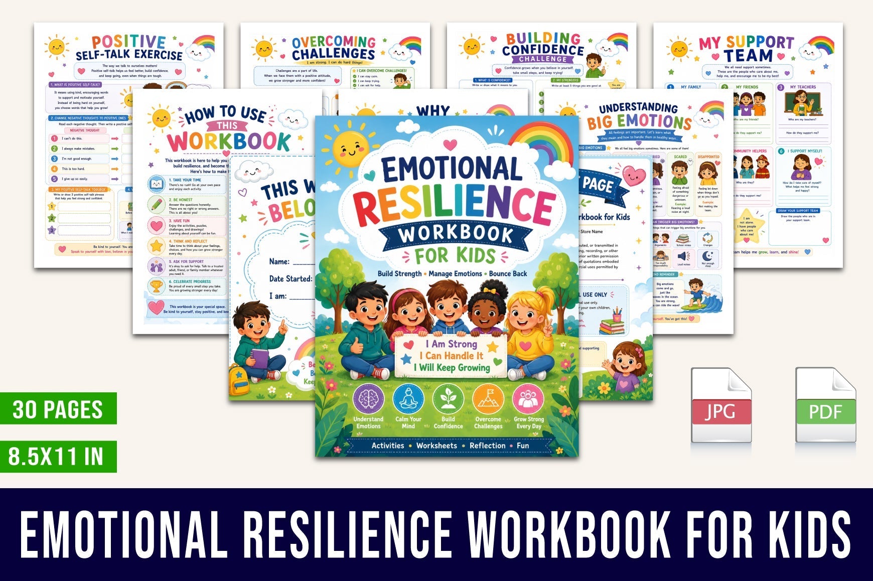 Emotional Resilience For Kids Workbook