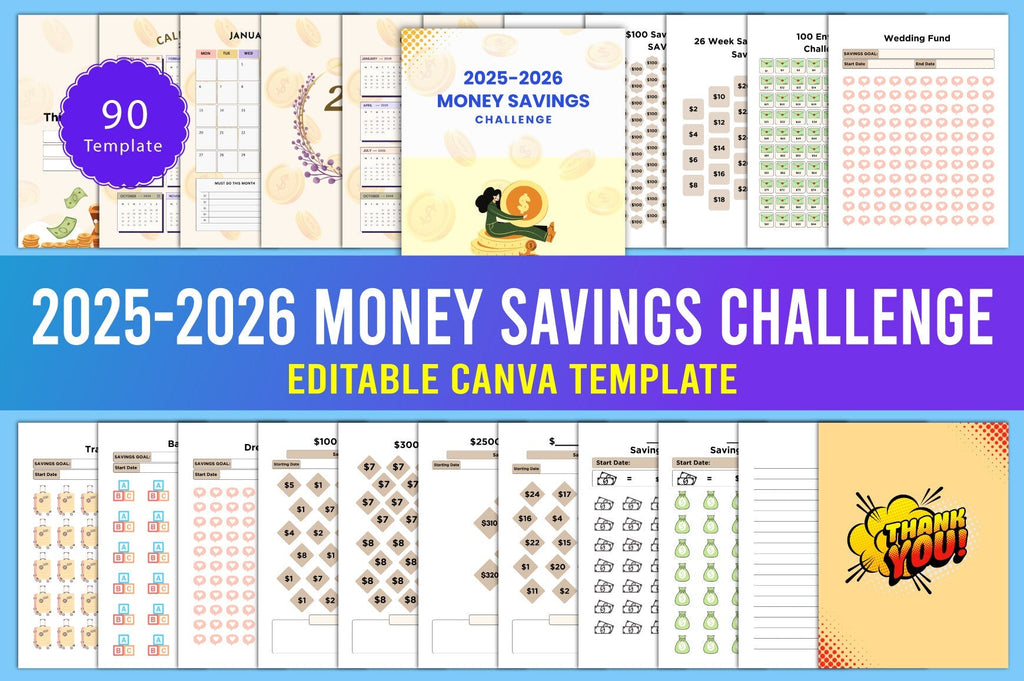 Money Savings Challenge Planner