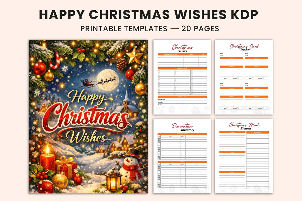 Happy Christmas Wishes Planner