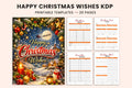 Happy Christmas Wishes Planner