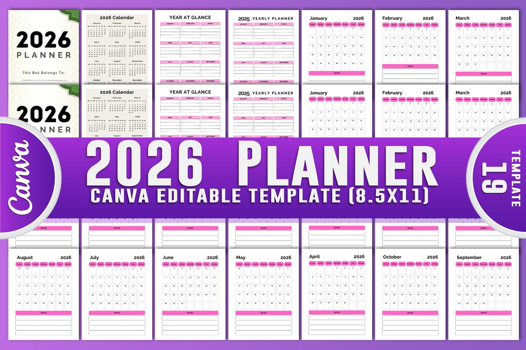 Editable Canva Planner