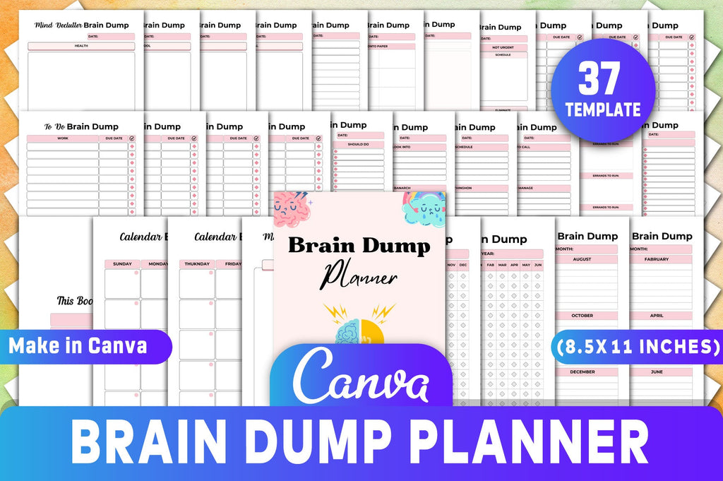 Brain Dump Planner for Effective Organization
