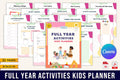 Yearly Activities Planner for Kids