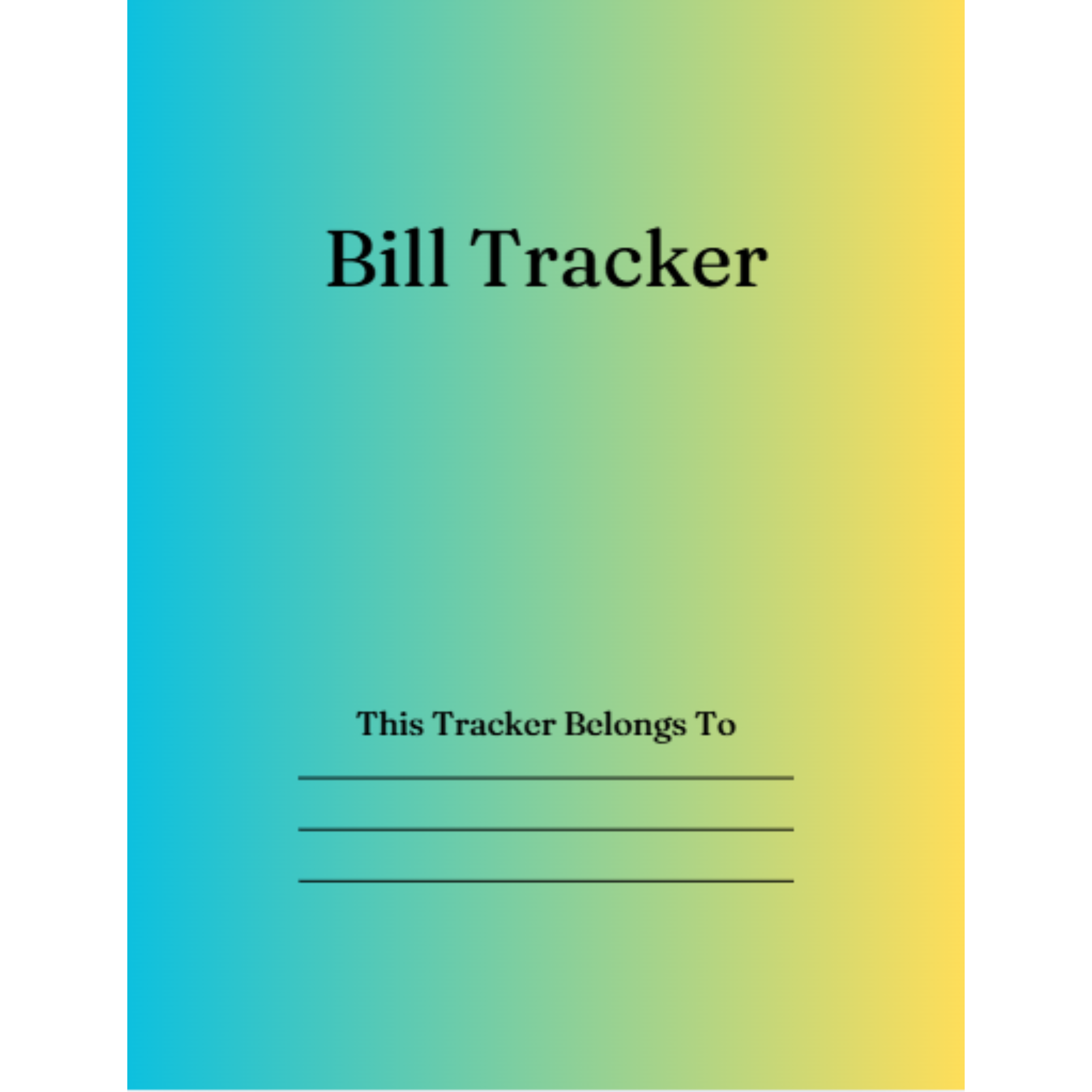 Bill Tracker Bundle
