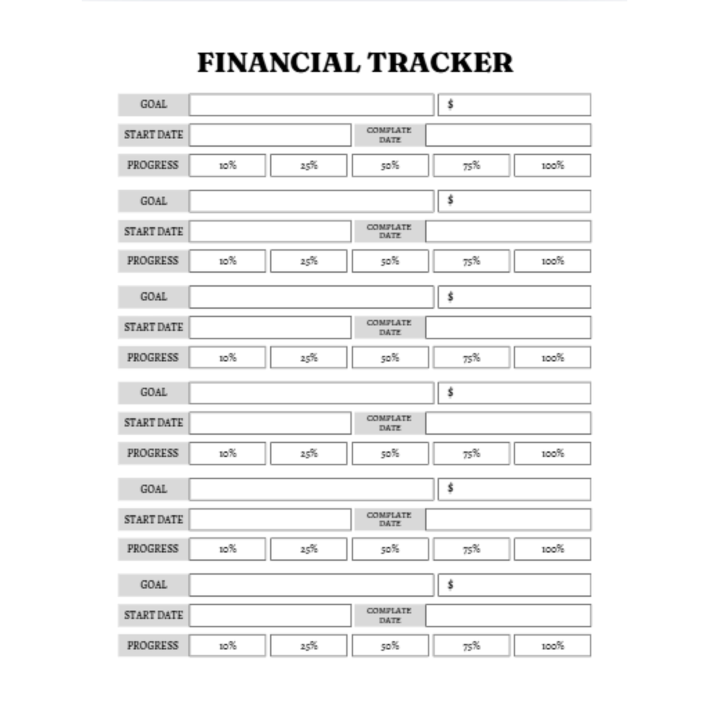 Financial Tracker Bundle
