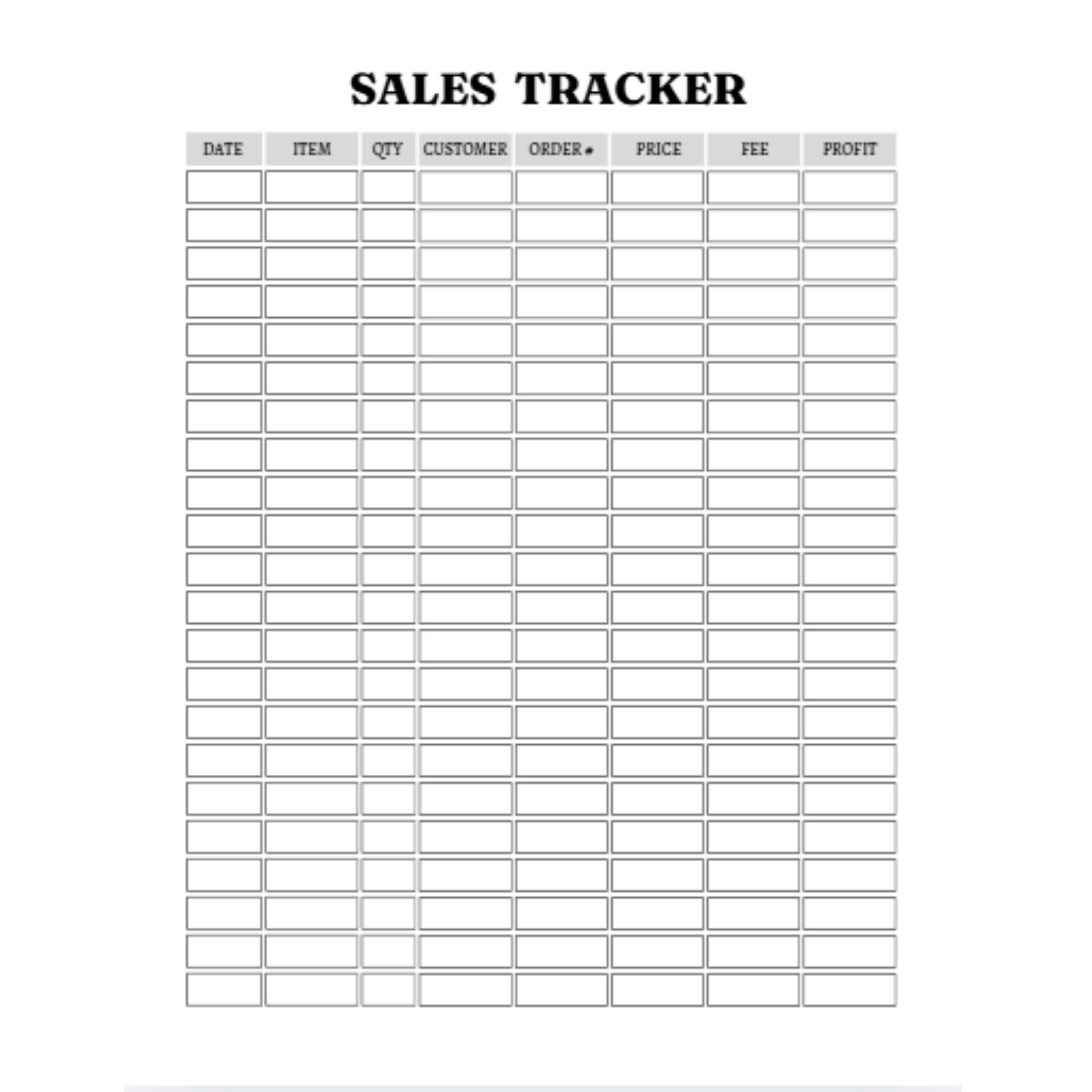 Sales Tracker Bundle