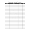 Textbook Rental Tracker Bundle