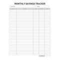 Monthly Savings Tracker Bundle