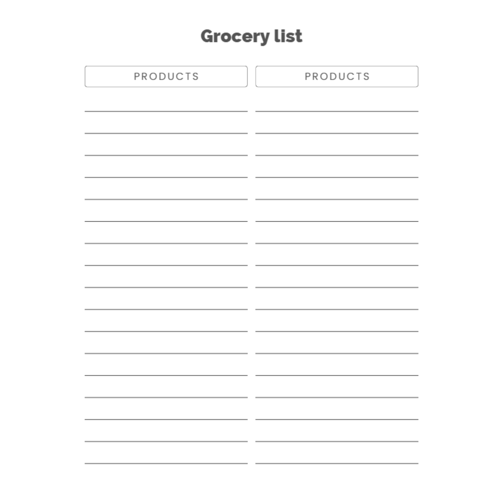 Grocery List Bundle