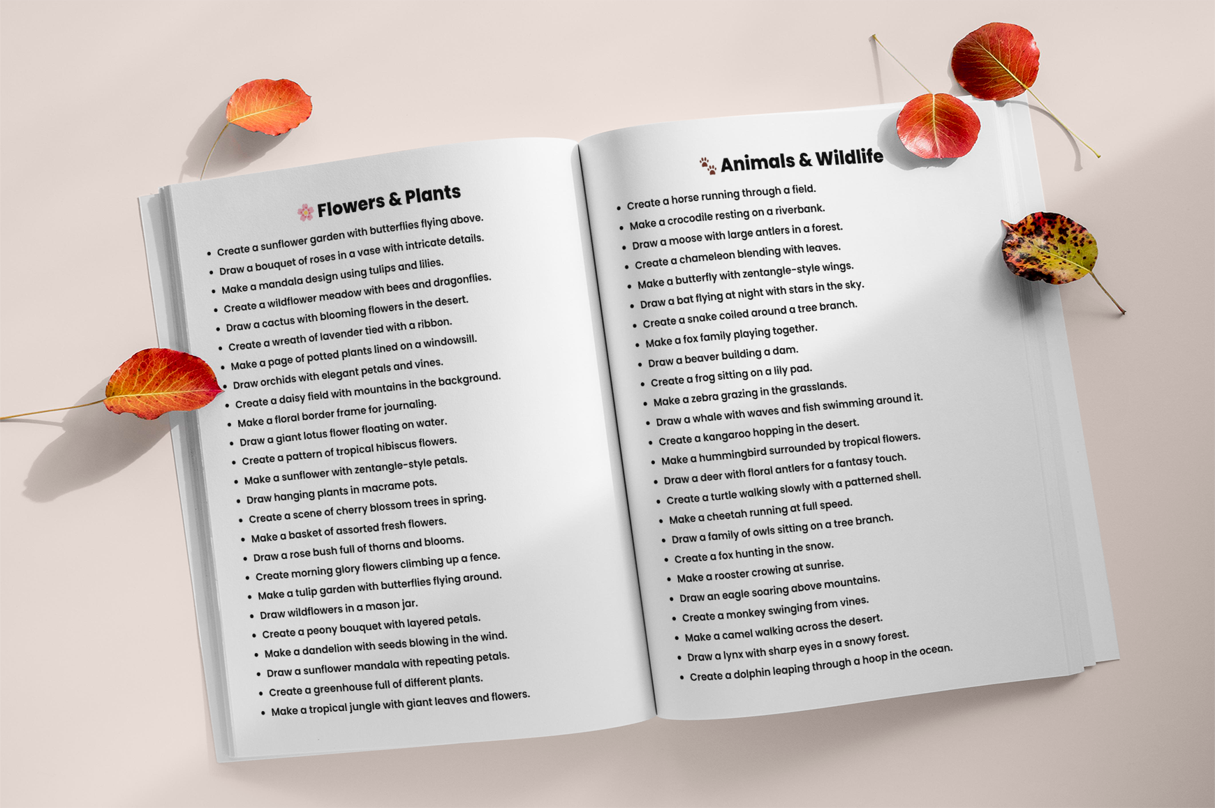 Artistic Coloring Inspiration Prompts