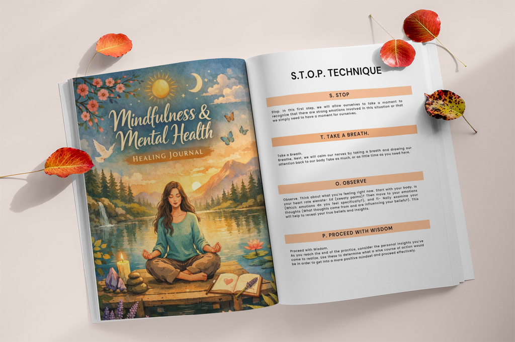 Mindfulness Mental Health Healing Journal