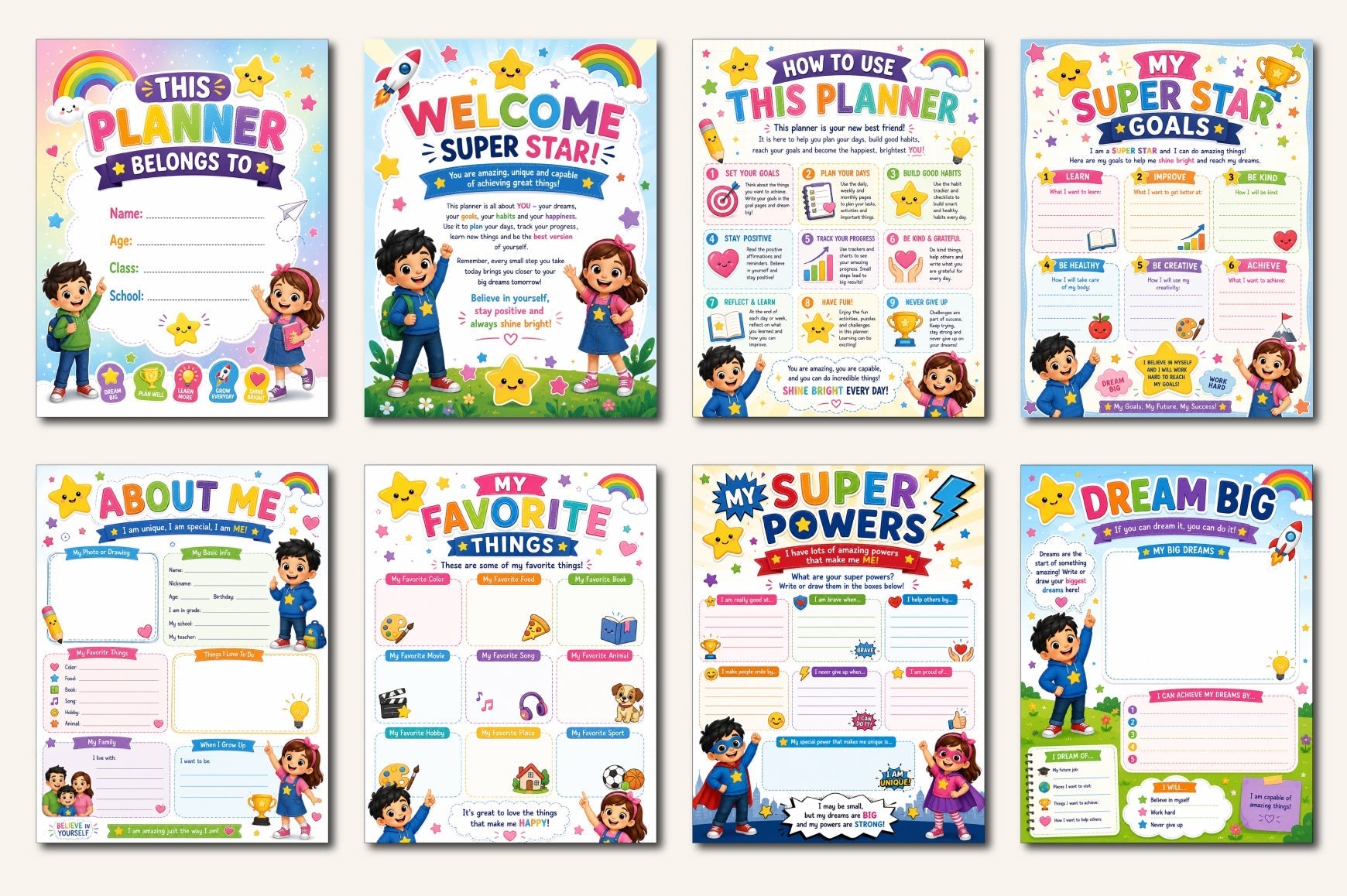 Super Star Kids Planner