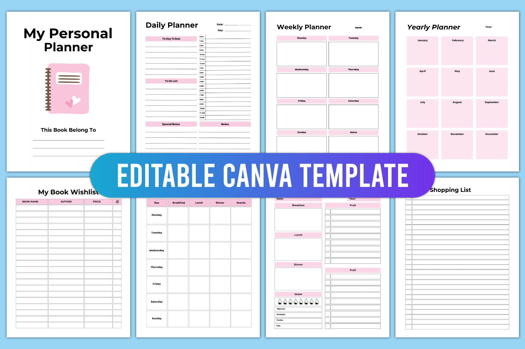 Personal Planner Optimization