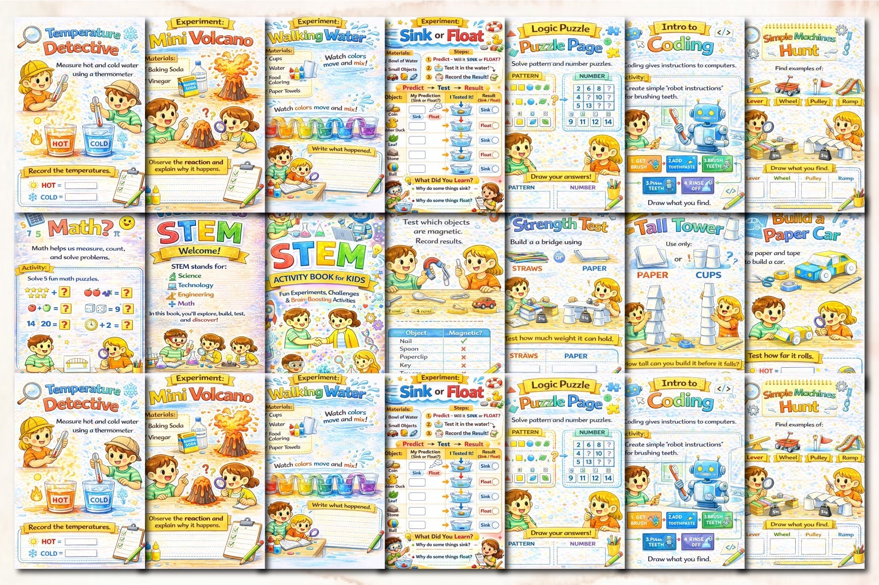 STEM Activity Planner for Kids