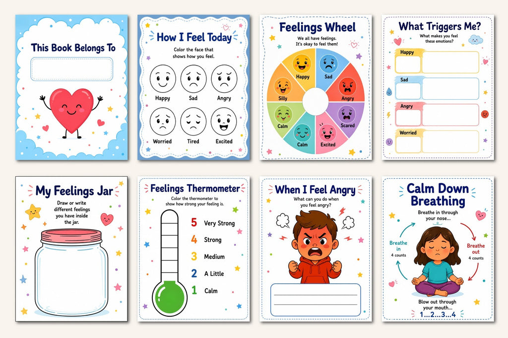 Kids Emotional Regulation Workbook