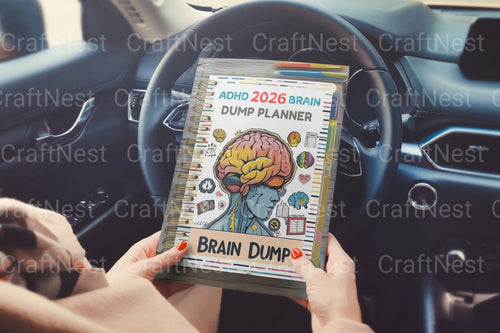 ADHD Printable Planner brain dump and task organization pages
