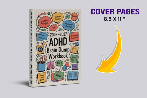 ADHD Brain Dump Book featuring daily planning and brain dump pages