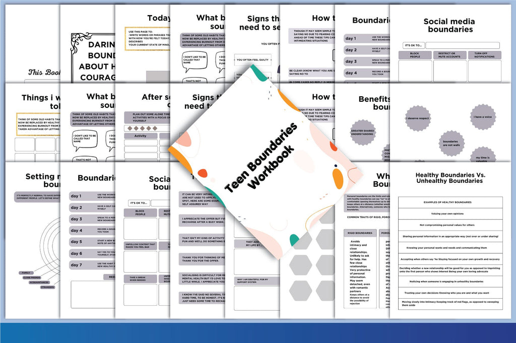 Teen Boundaries Workbook for Personal Growth
