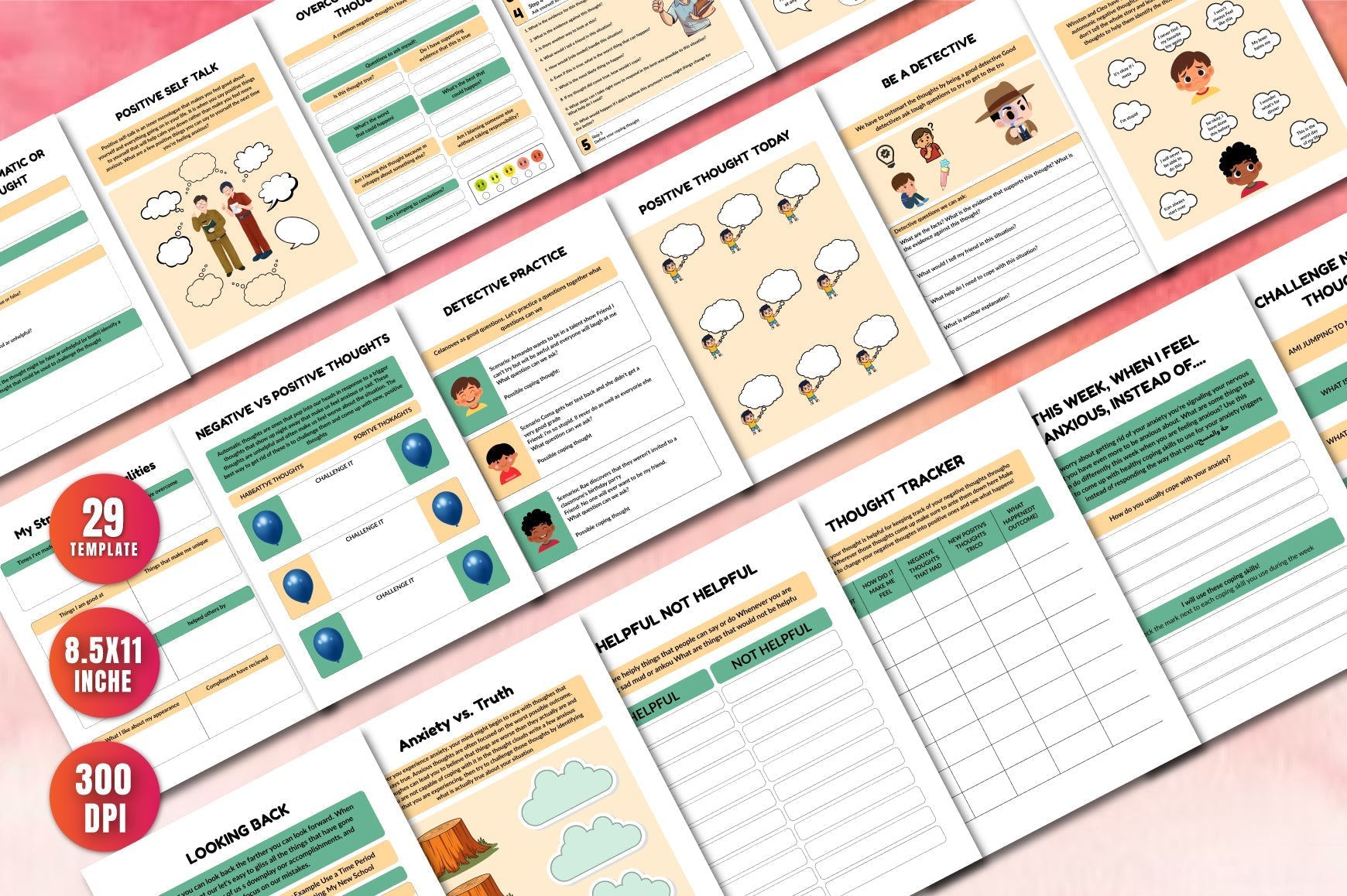 Challenging Negative Thoughts: CBT Planner