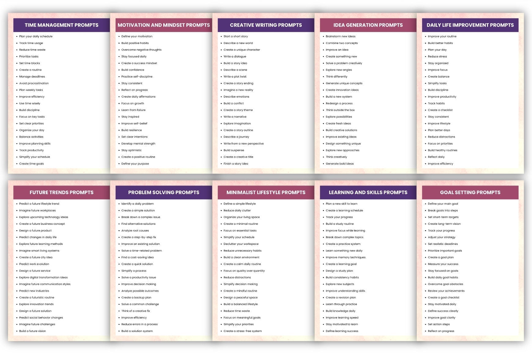 1000+ Modern Prompts