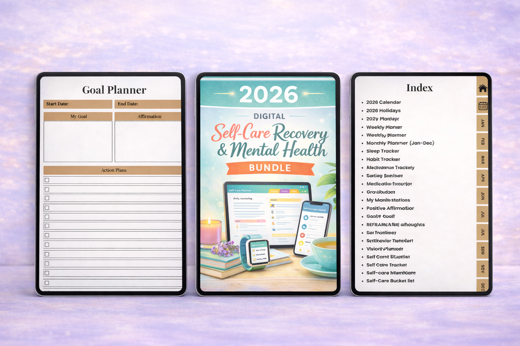Self-Care Recovery Mental Health Journal