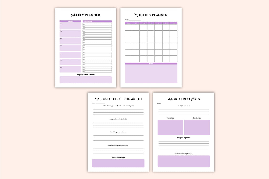 Magic Manifestation Business Planner