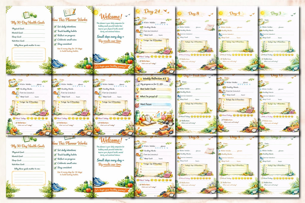 Healthy Habits Daily Planner