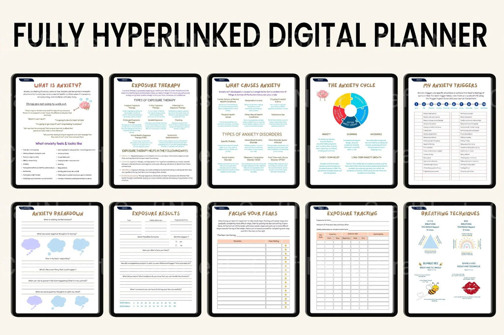 ADHD Printable Planner anxiety relief and daily coping strategies