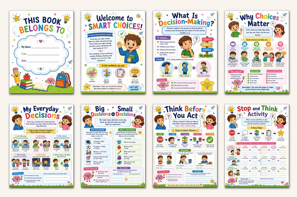 Decision Making For Kids Workbook