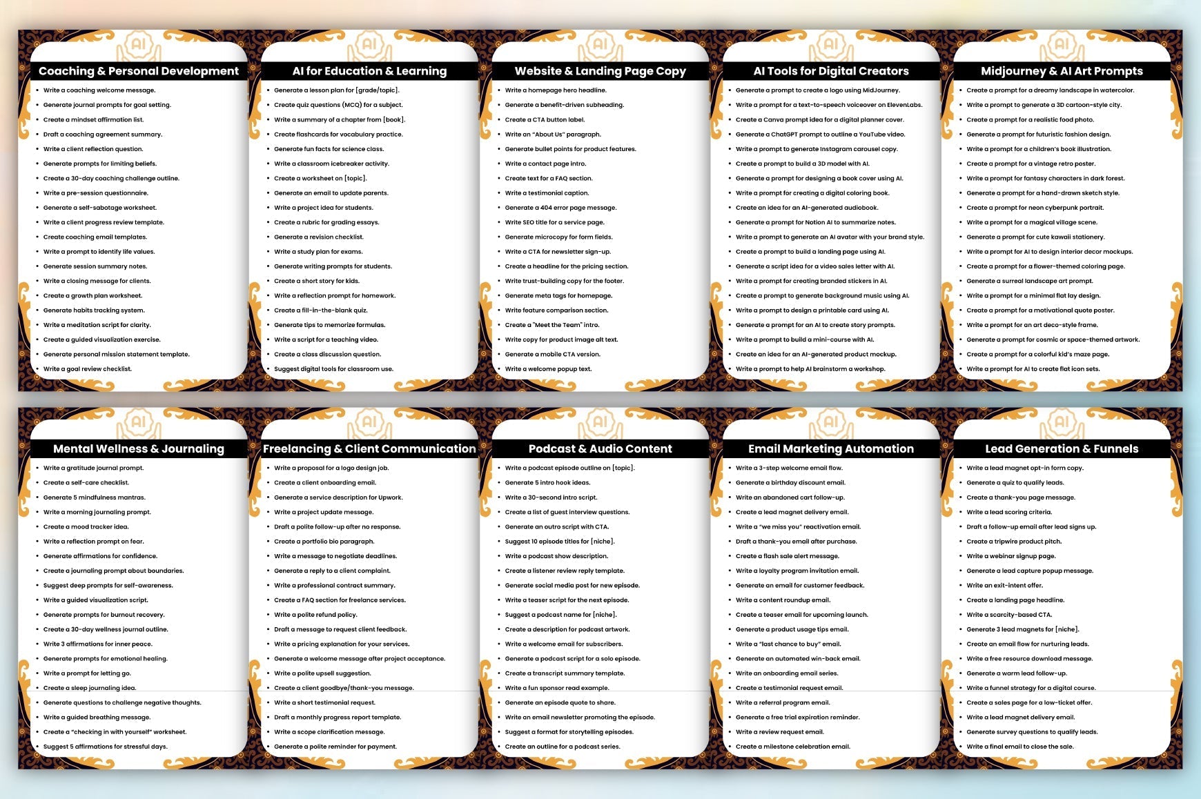The Ultimate ChatGPT Library Prompts