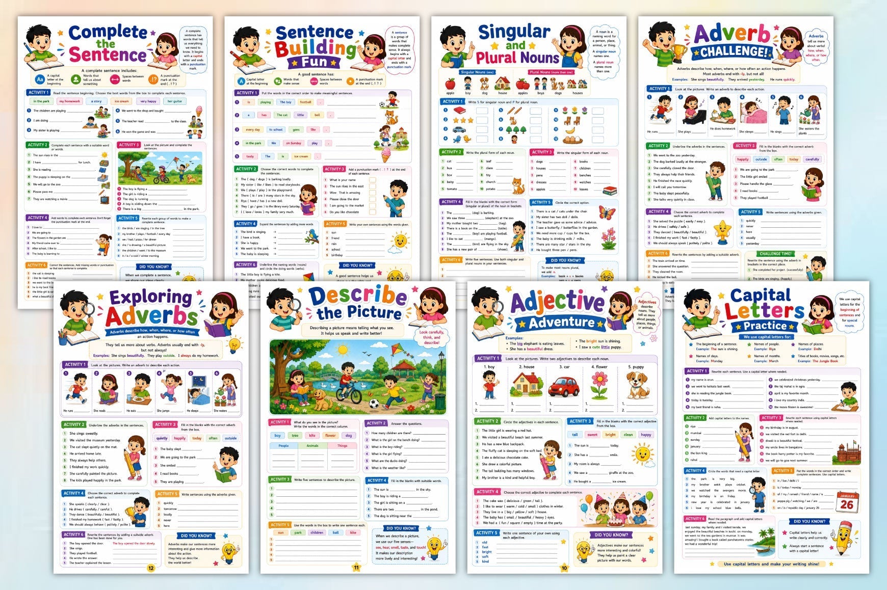 English Grammar Adventures Activity Book