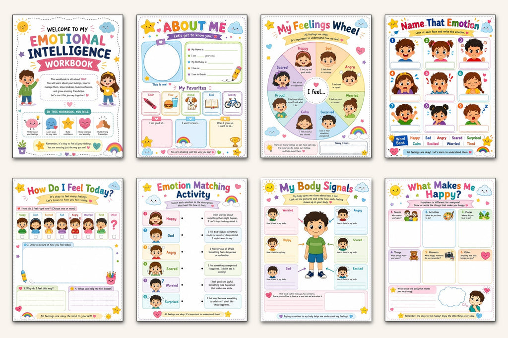 Emotional Intelligence For Kids Workbook