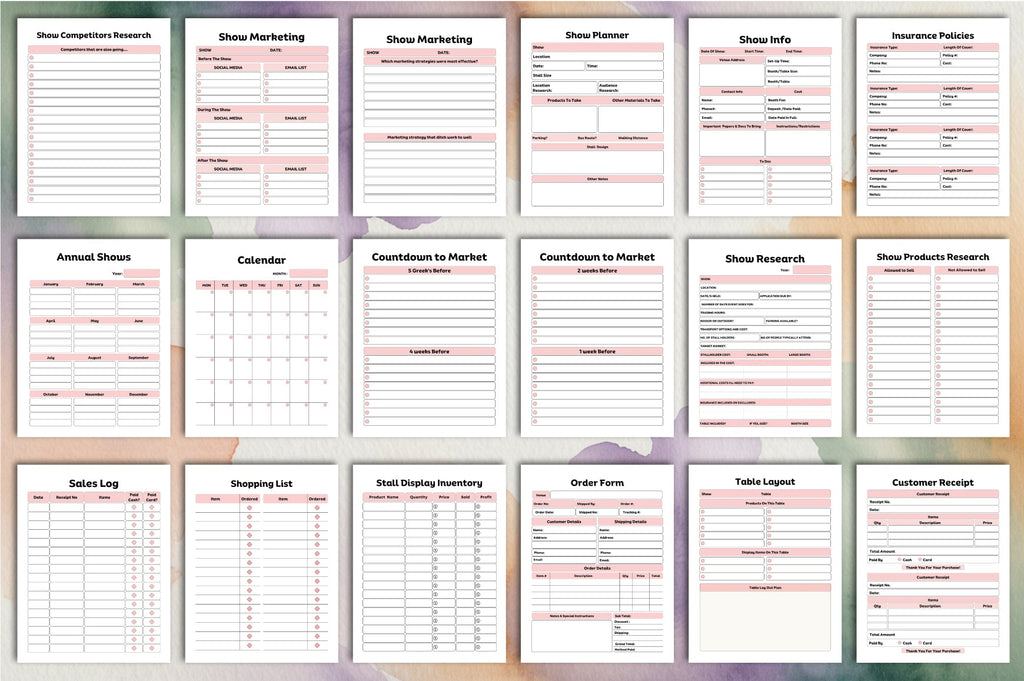 Craft Fair Planner