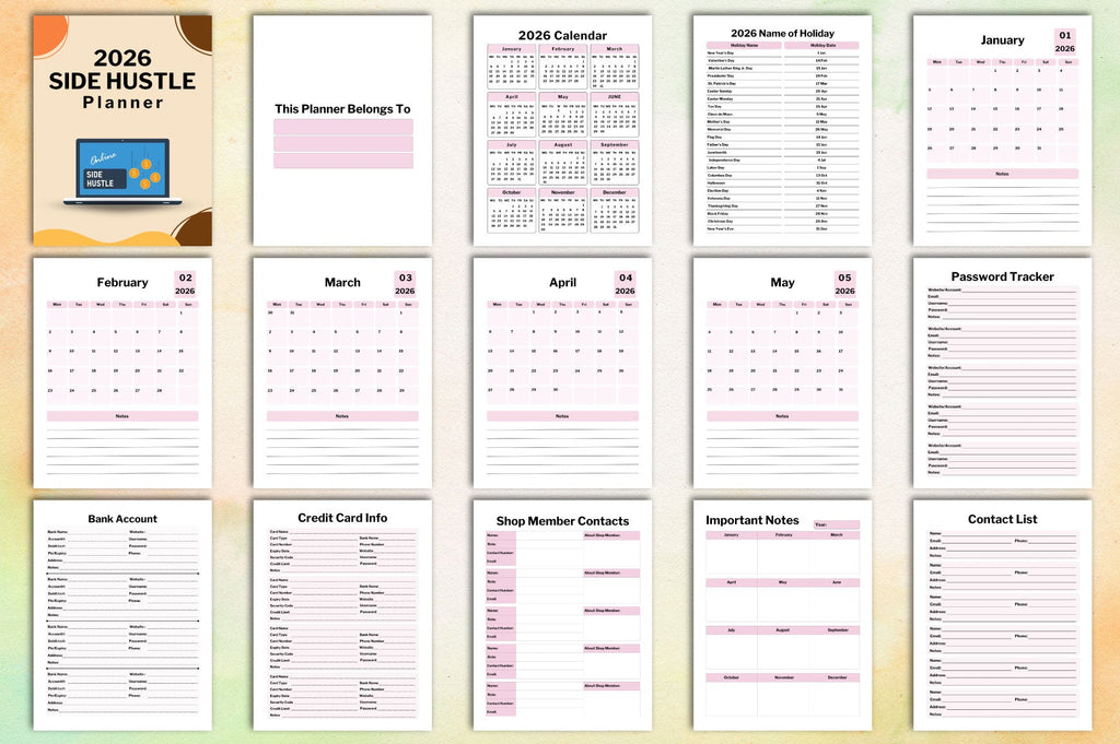 Side Hustle Planner