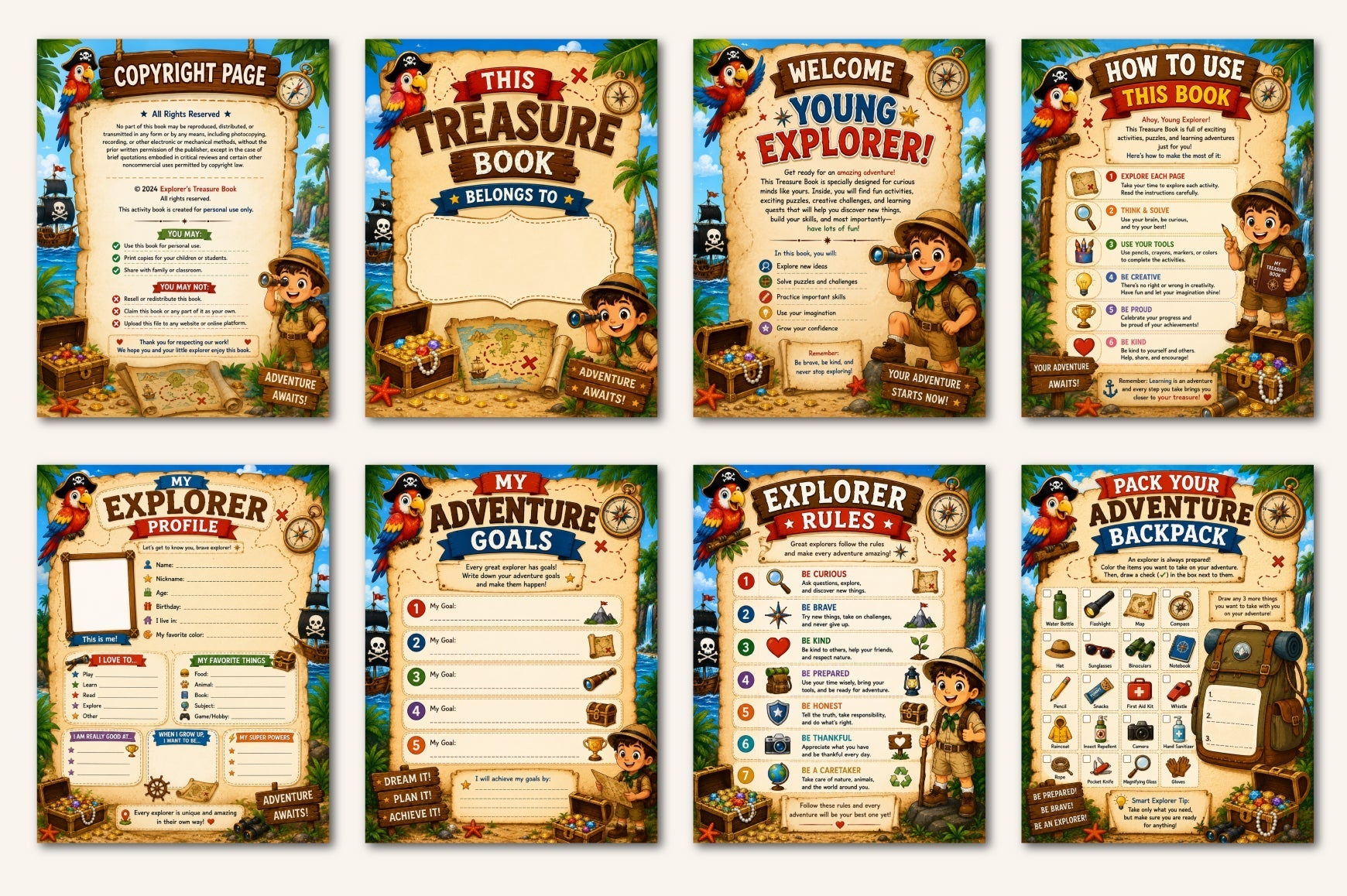 Explorer Treasure Book