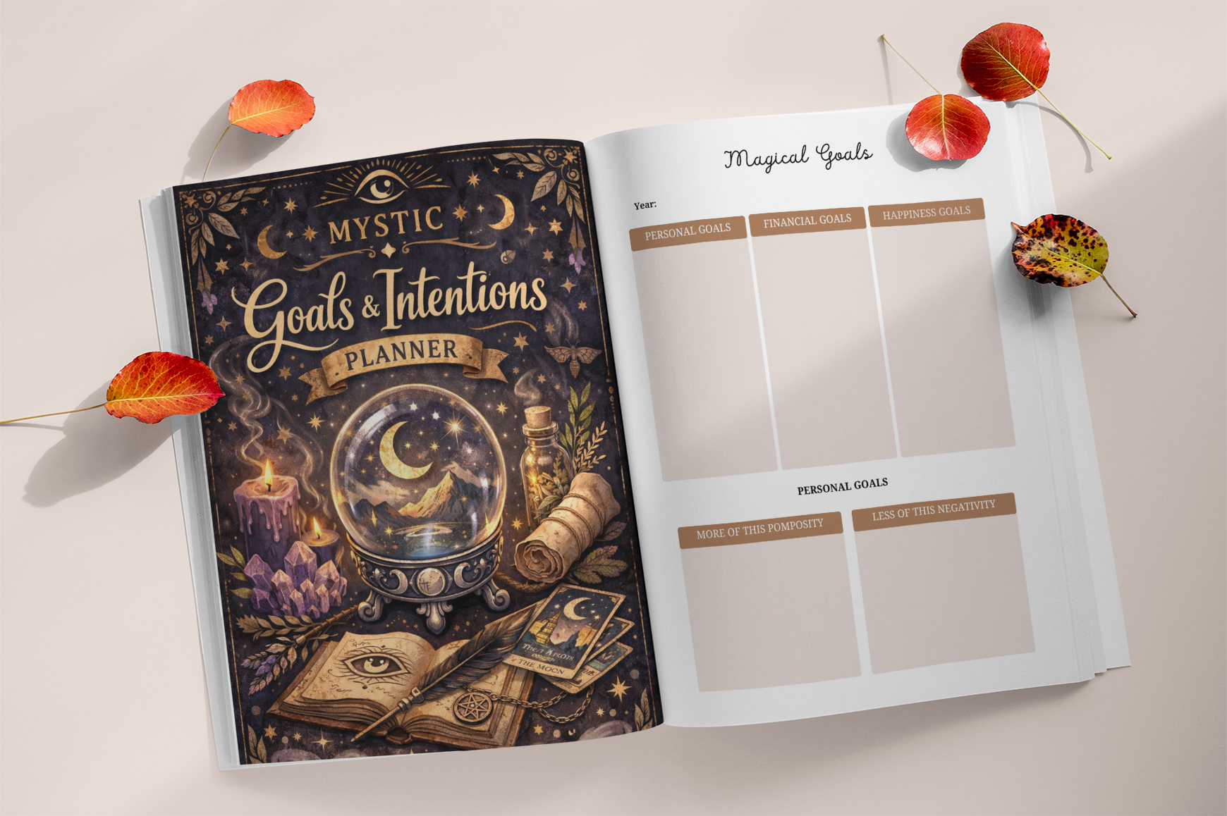 Mystic Witchy Goal Intentions Planner