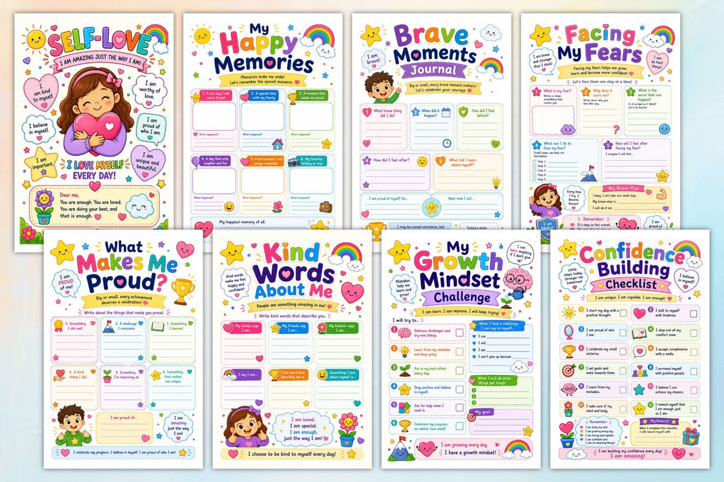 Kids Confidence And Self Worth Workbook