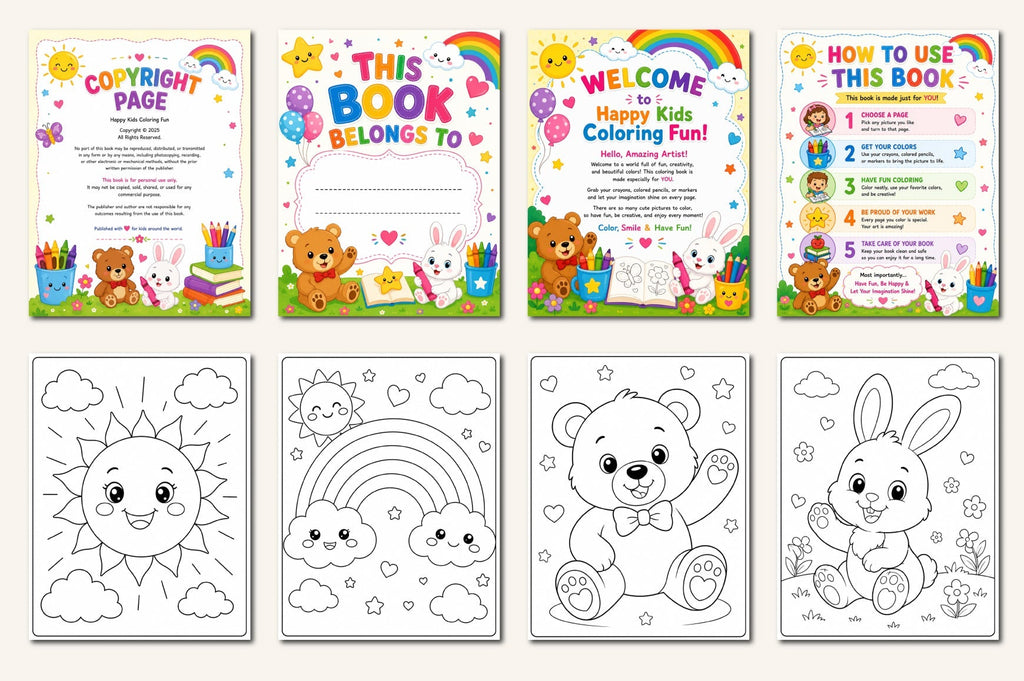 Happy Kids Coloring Fun