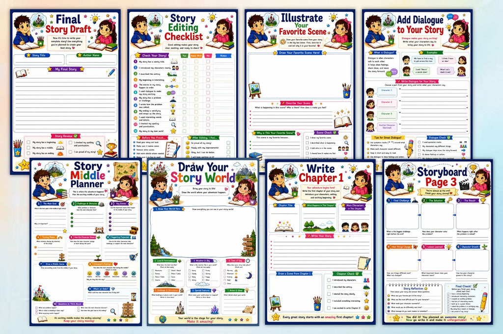 Write Your Own Storybook For Kids Workbook