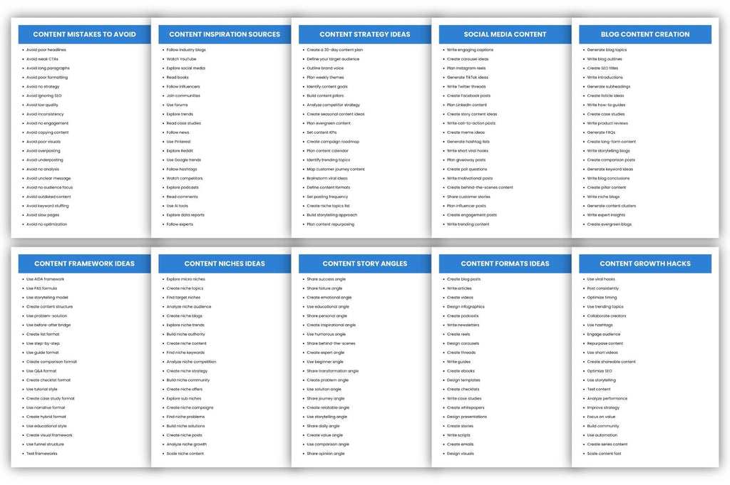Content Marketing Prompts